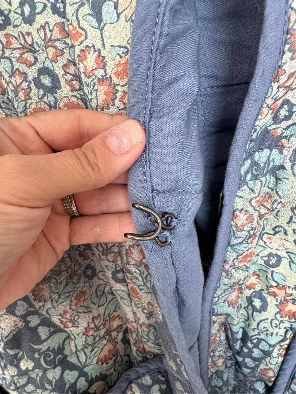 Free People Chloe Floral Quilted Jacket in S